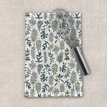 Load image into Gallery viewer, Fern Watercolor Tea Towel