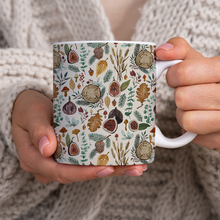 Load image into Gallery viewer, Figs, Mushrooms and Leaves Pattern - Mug