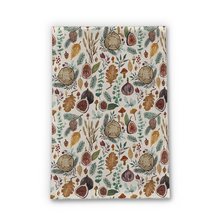 Load image into Gallery viewer, Figs, Mushrooms and Leaves Tea Towel