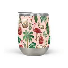 Load image into Gallery viewer, Flamingo Coconut Stemless Wine Tumbler
