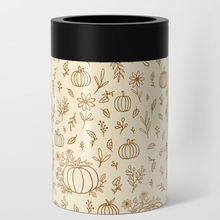 Load image into Gallery viewer, Floral Ink Pumpkin Can Cooler