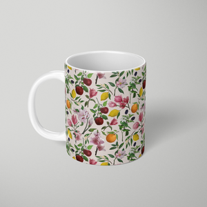 Fruit and Flower Blossoms Pattern - Mug