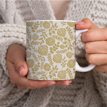 Load image into Gallery viewer, Gold Floral Pattern - Mug