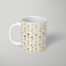 Load image into Gallery viewer, Gold Ink Flower Pattern - Mug