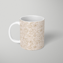 Load image into Gallery viewer, Gold Magnolia Pattern - Mug