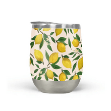 Load image into Gallery viewer, Lemon Blossom Stemless Wine Tumbler