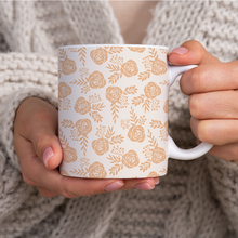 Load image into Gallery viewer, Light Orange Floral Pattern - Mug