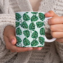 Load image into Gallery viewer, Monstera Watercolor Pattern - Mug