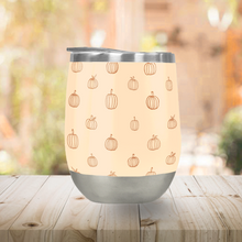 Load image into Gallery viewer, Orange Pumpkin Stemless Wine Tumbler