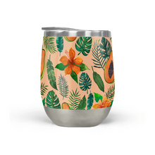 Load image into Gallery viewer, Papaya Pattern Stemless Wine Tumbler