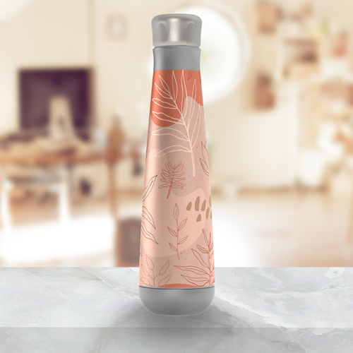 Pink Abstract Desert Peristyle Water Bottle