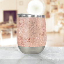 Load image into Gallery viewer, Pink Desert Leaf Stemless Wine Tumbler