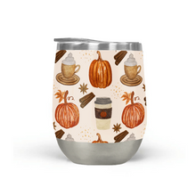 Load image into Gallery viewer, Pumpkin Spice Coffee Stemless Wine Tumbler