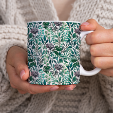 Load image into Gallery viewer, Purple Flowers and Eucalyptus Leaves - Mug