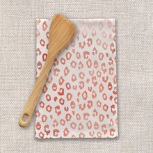 Load image into Gallery viewer, Rose Gold Leopard Print Tea Towel