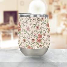 Load image into Gallery viewer, Spring Floral Stemless Wine Tumbler