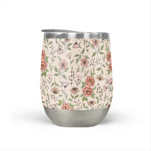 Load image into Gallery viewer, Spring Floral Stemless Wine Tumbler