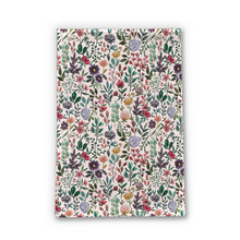 Load image into Gallery viewer, Spring Garden Flowers Tea Towel
