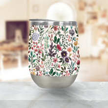 Load image into Gallery viewer, Spring Garden Flowers Stemless Wine Tumbler