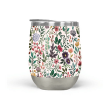Load image into Gallery viewer, Spring Garden Flowers Stemless Wine Tumbler