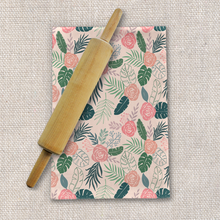 Load image into Gallery viewer, Tropical Floral Tea Towel