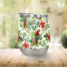 Load image into Gallery viewer, Tropical Parrot Stemless Wine Tumbler