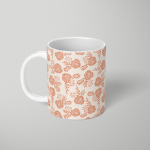 Load image into Gallery viewer, Warm Orange Floral Pattern - Mug