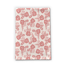 Load image into Gallery viewer, Warm Pink Floral Tea Towels