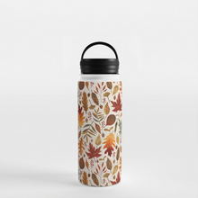 Load image into Gallery viewer, Watercolor Fall Leaves Handle Lid Water Bottle