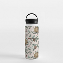 Load image into Gallery viewer, Winter Branches, Berries &amp; Pine Cones Handle Lid Water Bottle
