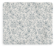 Load image into Gallery viewer, Blue Gray Flower Pattern - Blanket