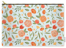 Load image into Gallery viewer, Burnt Orange Floral Pattern - Carry-All Pouch
