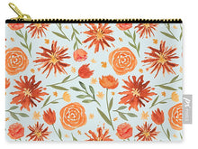 Load image into Gallery viewer, Burnt Orange Flower Burst Pattern - Carry-All Pouch