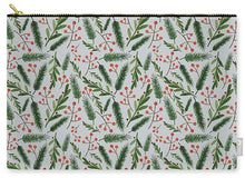 Load image into Gallery viewer, Christmas Branch Pattern - Carry-All Pouch