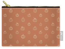 Load image into Gallery viewer, Dark Orange Pumpkin Pattern - Carry-All Pouch