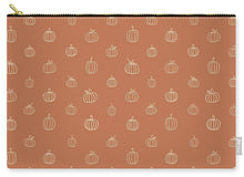 Load image into Gallery viewer, Dark Orange Pumpkin Pattern - Carry-All Pouch