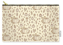 Load image into Gallery viewer, Floral Ink Pumpkin Pattern - Carry-All Pouch