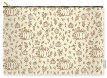 Load image into Gallery viewer, Floral Ink Pumpkin Pattern - Carry-All Pouch