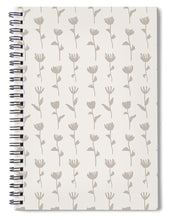 Load image into Gallery viewer, Ink Flower Pattern - Spiral Notebook