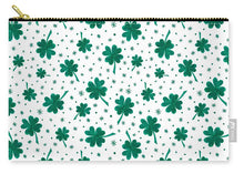 Load image into Gallery viewer, Four Leaf Clover St. Patrick's Day Pattern - Carry-All Pouch