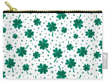 Load image into Gallery viewer, Four Leaf Clover St. Patrick's Day Pattern - Carry-All Pouch