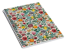 Load image into Gallery viewer, Fruit and Flowers - Spiral Notebook