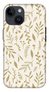 Gold Falling Leaves Pattern - Phone Case