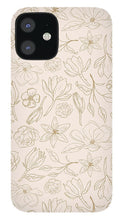 Load image into Gallery viewer, Gold Magnolia Pattern - Phone Case