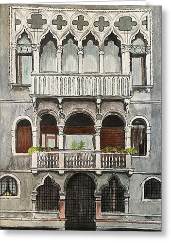 Gray Walls Venice - Greeting Card