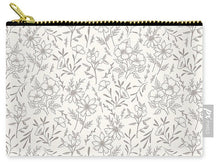 Load image into Gallery viewer, Ivory Flower Pattern - Carry-All Pouch