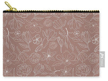 Load image into Gallery viewer, Mauve Magnolia Pattern - Carry-All Pouch