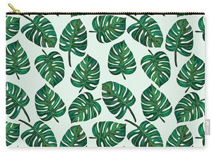 Monstera Watercolor Pattern - Carry-All Pouch