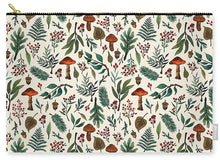 Load image into Gallery viewer, Mushroom Forest Pattern - Carry-All Pouch