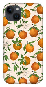 Orange Blossom Pattern - Phone Case